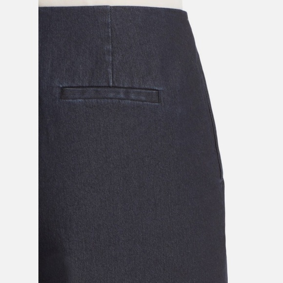 Lafayette 148 Morton Women's denim dark blue Wide-Leg Pants culotte size 14 - Picture 5 of 8
